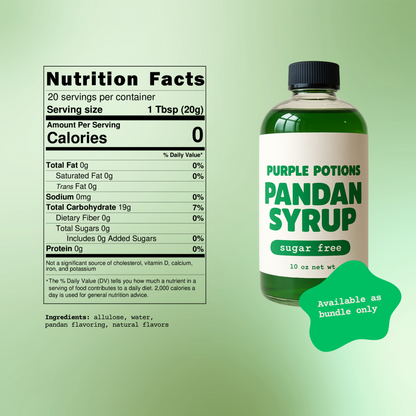 Sugar Free Ube and Pandan Syrup Bundle - Pre Order Only Ships 9/30