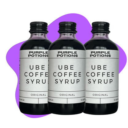 (Pre Order) Ube Coffee Syrup 3 Bottle Bundle Ships January 13 Free Shipping Included