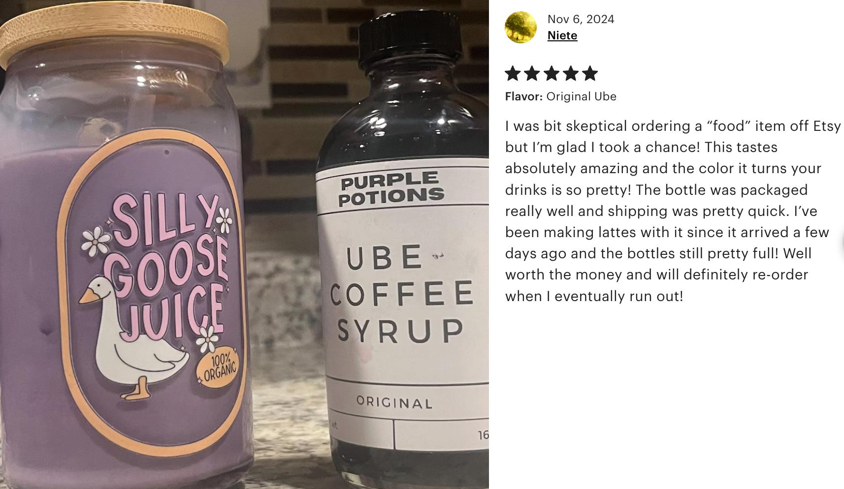 Ube Syrup, Ube Coffee Syrup, Ube Latte