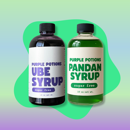 Sugar Free Ube and Pandan Syrup Bundle - Pre Order Only Ships 9/30